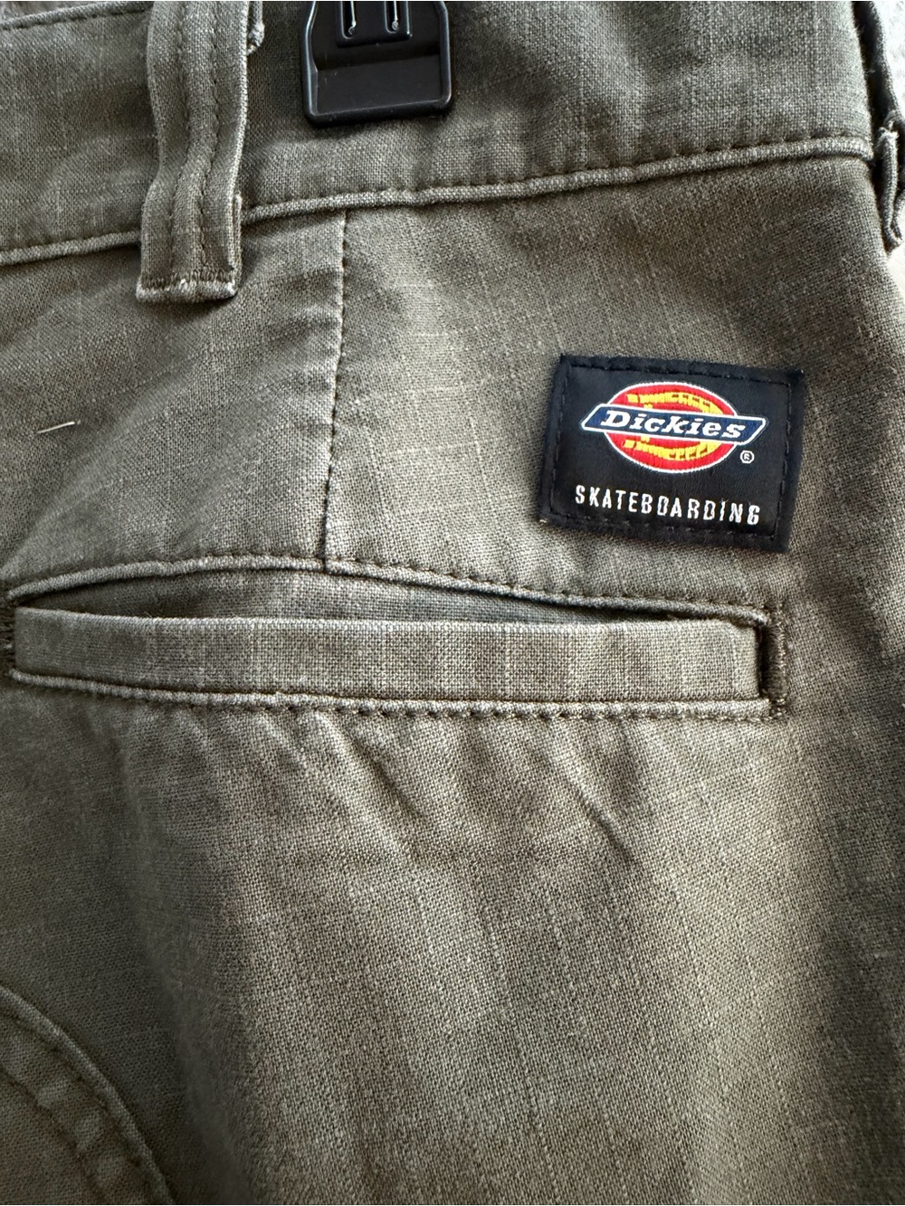 Dickies Skateboarding Mens 33 Olive Green Ripstop Cargo Shorts Flex Stretch - Picture 7 of 12